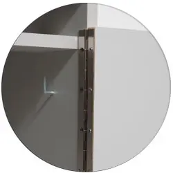 Solid steel hinge with multiple contact points