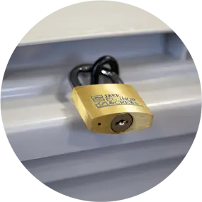 Upgrade to a secure hasp for padlock